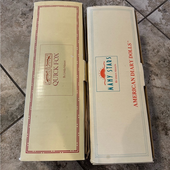 VTG Linda Mason American Diary Doll: Many Stars 1991 & Quick Fox 1991 - Picture 8 of 8